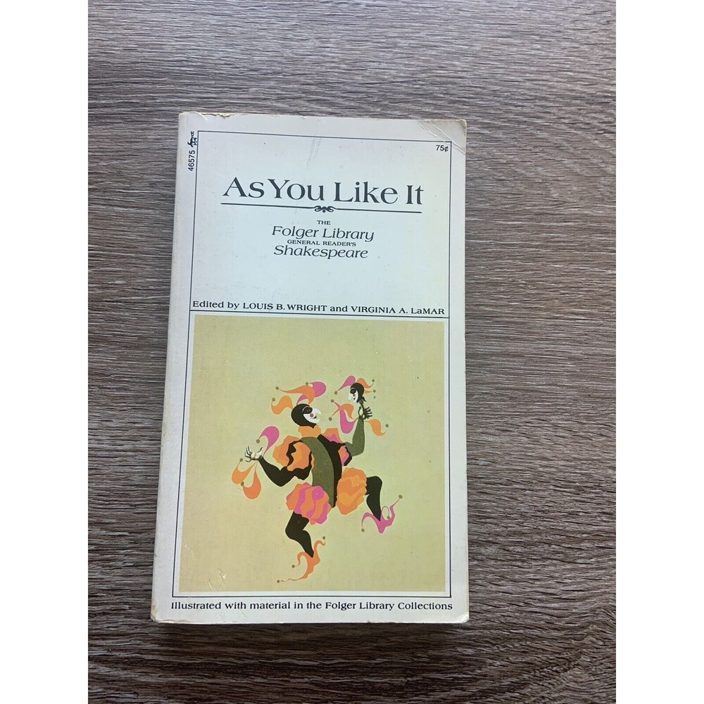 Folger Library: As You Like It by William Shakespeare 14th Print 1972 Wright